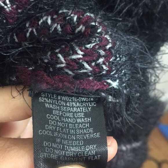 Sanctuary  fuzzy‎ plaid sweater - Picture 4 of 6